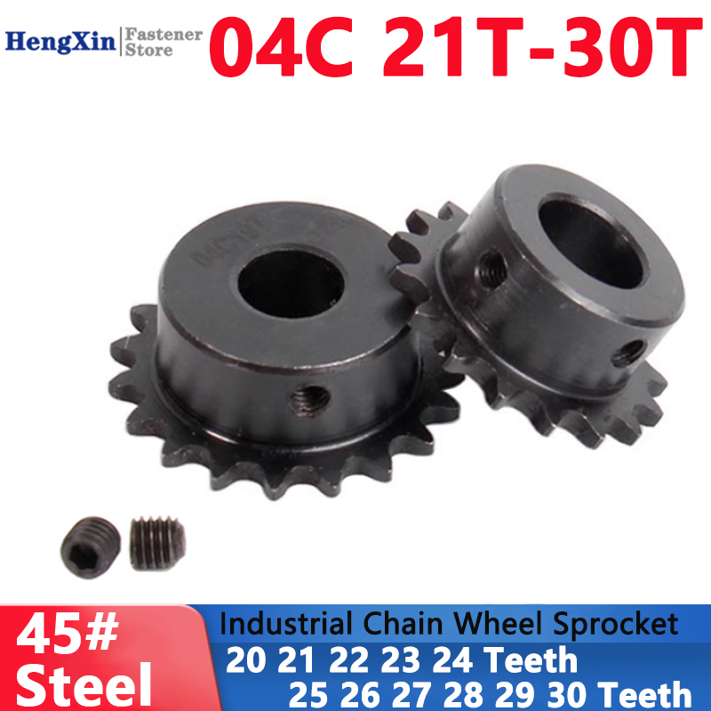 Chain Sprocket Set - 1 Buah Roda Rantai Industri 21T-30T