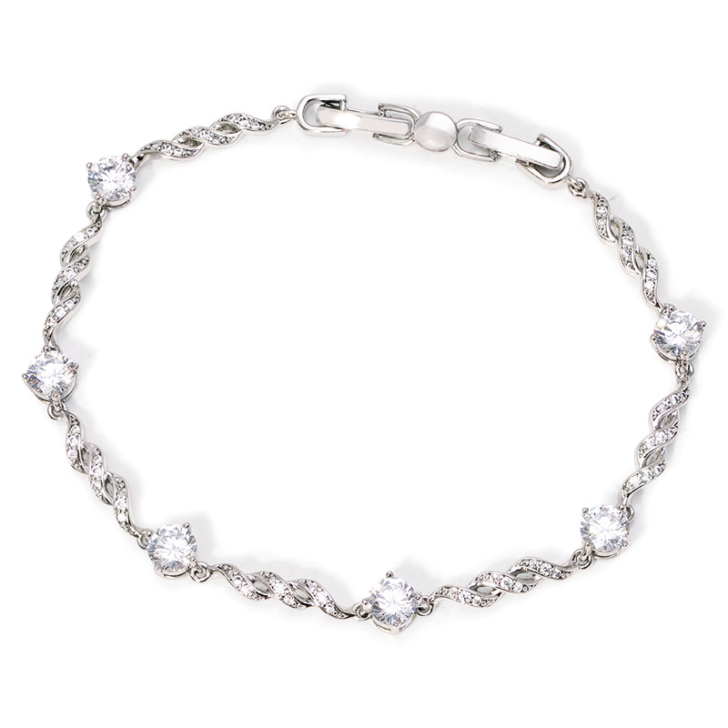 Xcm Chain - MxGxFam gelang zirkon untuk wanita, perhiasan