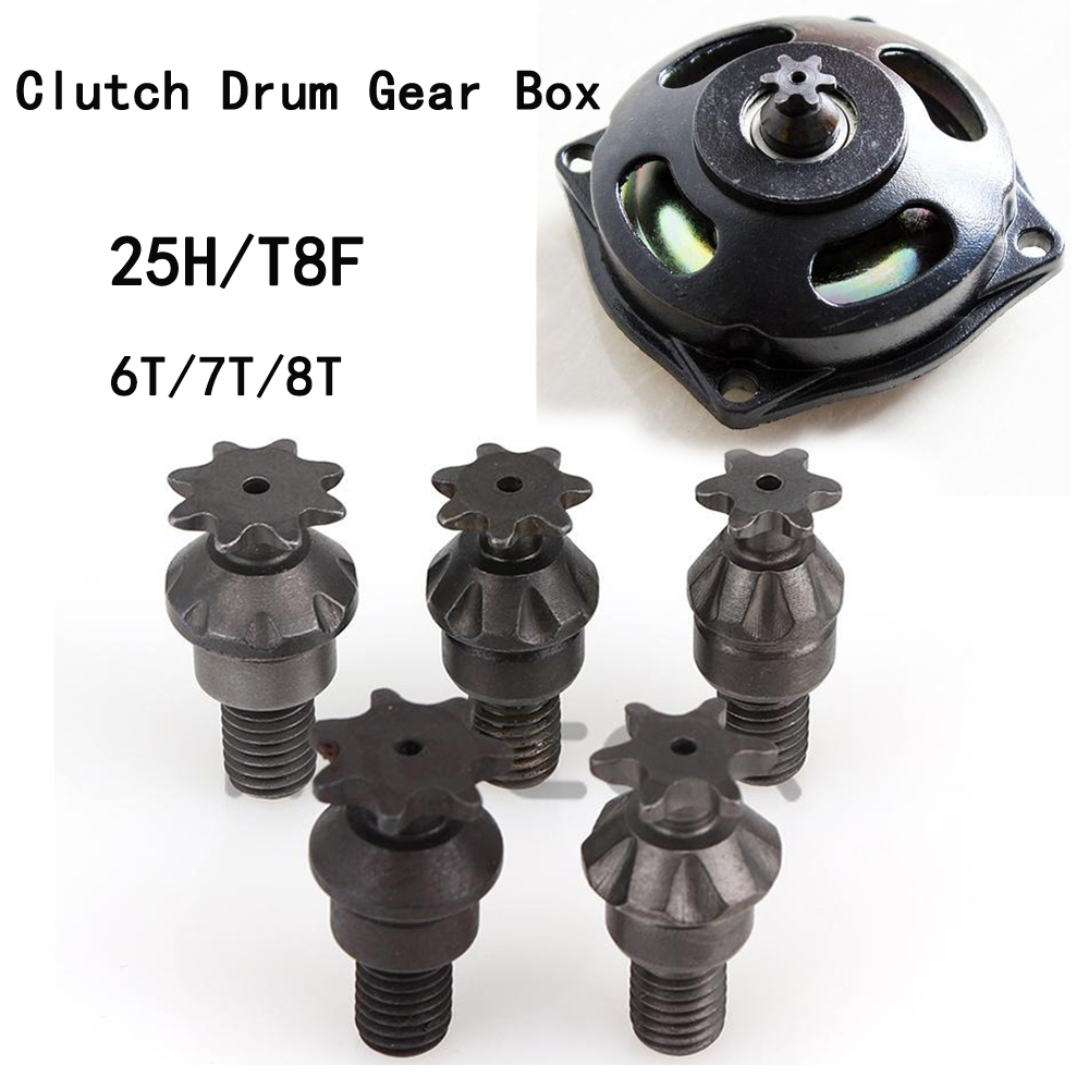 Chain Sprocket Set - 25H T8F 6/7/8 gigi kopling Drum