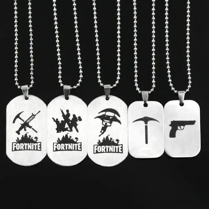 Steel Chain - Kalung Anime Game Fortnite Kalung Gantungan