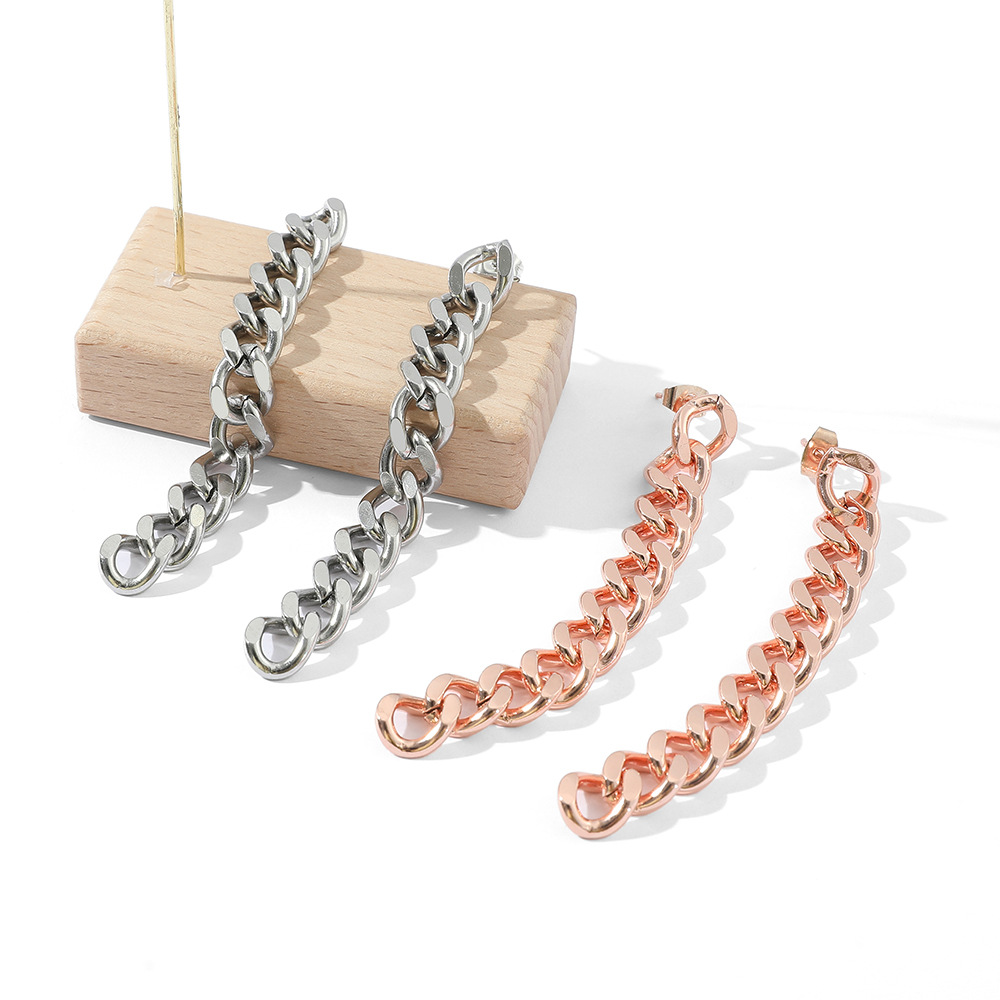 Steel Chain - Anting-anting rantai baja tahan karat gaya