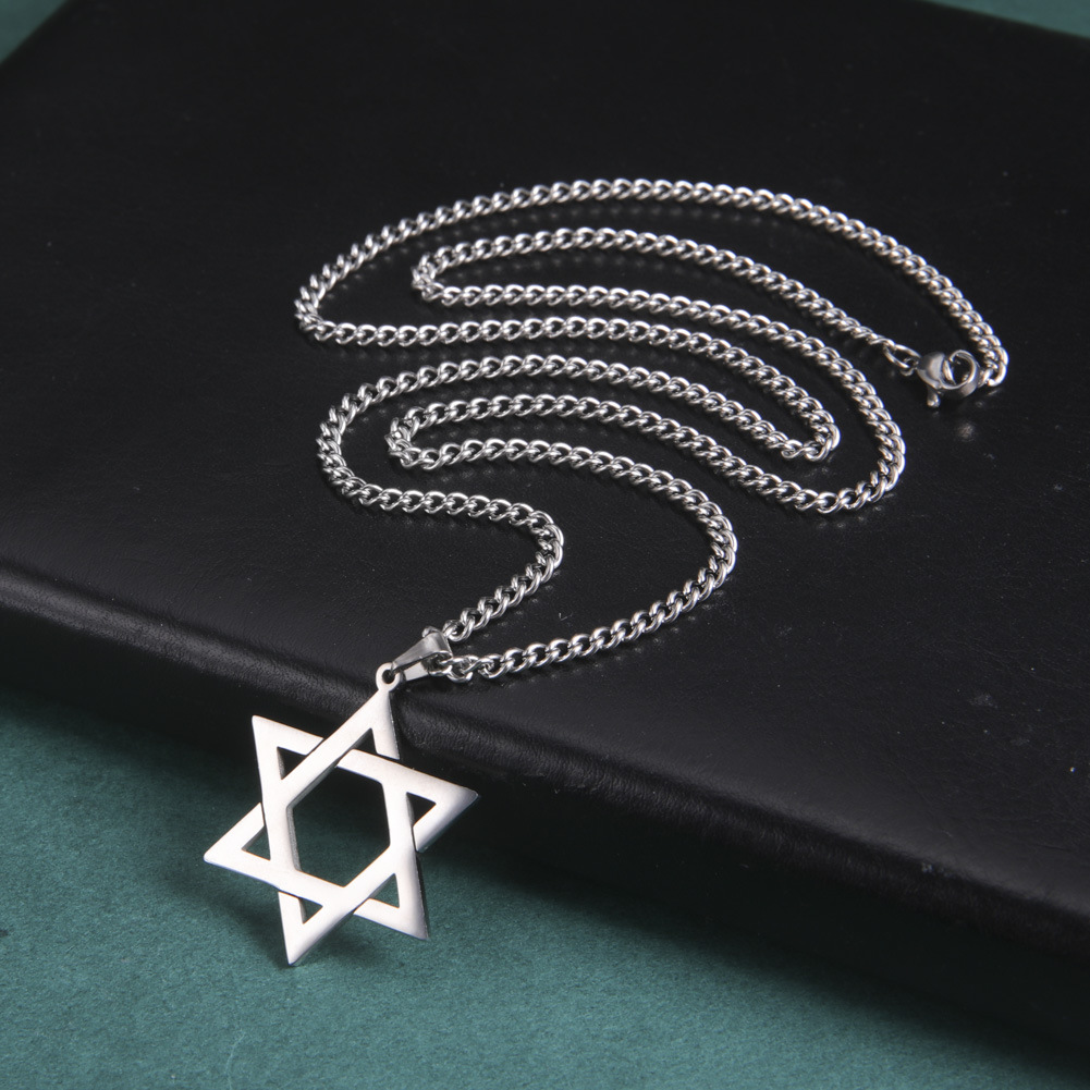 Kalung Liontin Bintang Daud Ba - Steel Chain ulasan dan harga