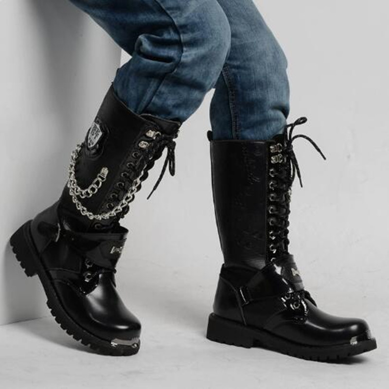 Sepatu Bot Motor Pria Model Mi - Steel Chain ulasan dan harga